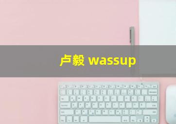 卢毅 wassup